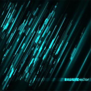 Glitch blue light technology background Stock Illustration