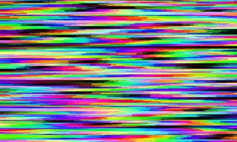 Glitch camera effect. Retro VHS background. Old video template. No signal. St Illustrazione stock