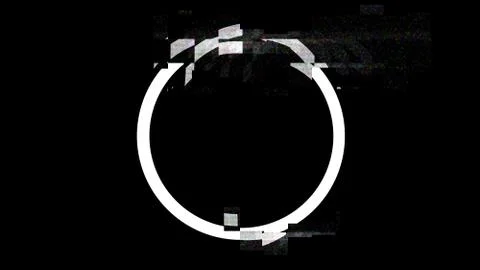Glitch circle Stock Illustration
