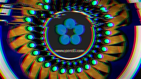 Glitch Circle Logo Ident Stock After Effects