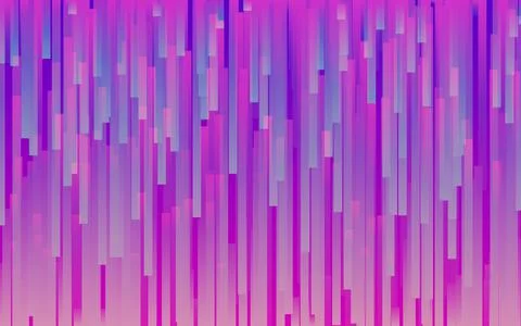 Glitch color lines. Vertical digital distortions. Cyberpunk distorted stripes Stock Illustration