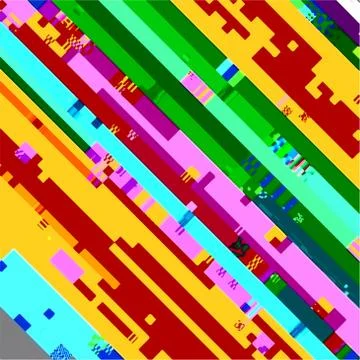 Glitch Color Texture Stock Illustration