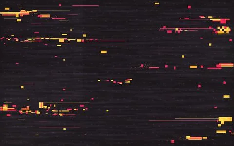 Glitch composition. Digital distortion effect. Abstract geometric shapes and Stock Illustration