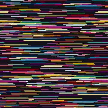 Glitch concept geometry vector illustration with line assorted geometric shap Stockillustratie