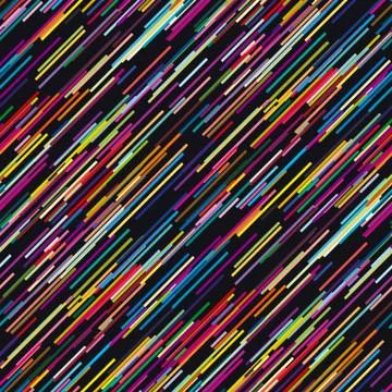 Glitch concept geometry vector illustration with line assorted geometric shap Stock Illustration