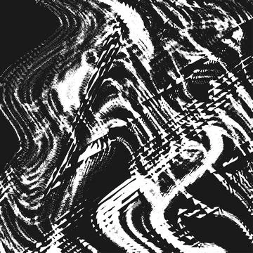 Glitch curve lines pattern. Vector  No signal background 库存插图