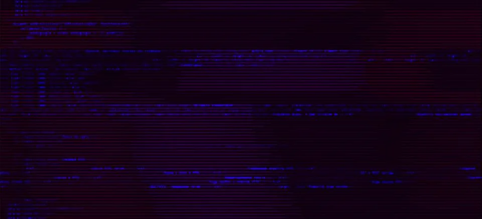 Glitch on dark background. Abstract vector digital backdrop Stock Illustration