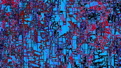 Glitch Datamosh Noise Colored Geometrical Distorted Error Animation Background Video stock 80084791