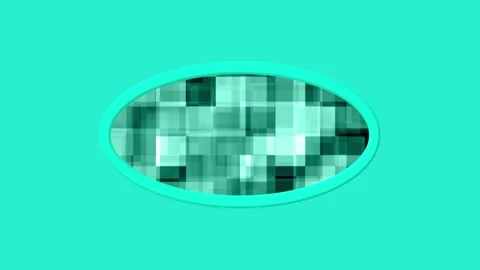 Glitch digital art inside an oval frame. Abstract glitch digital art design.. Stock Footage 337568313