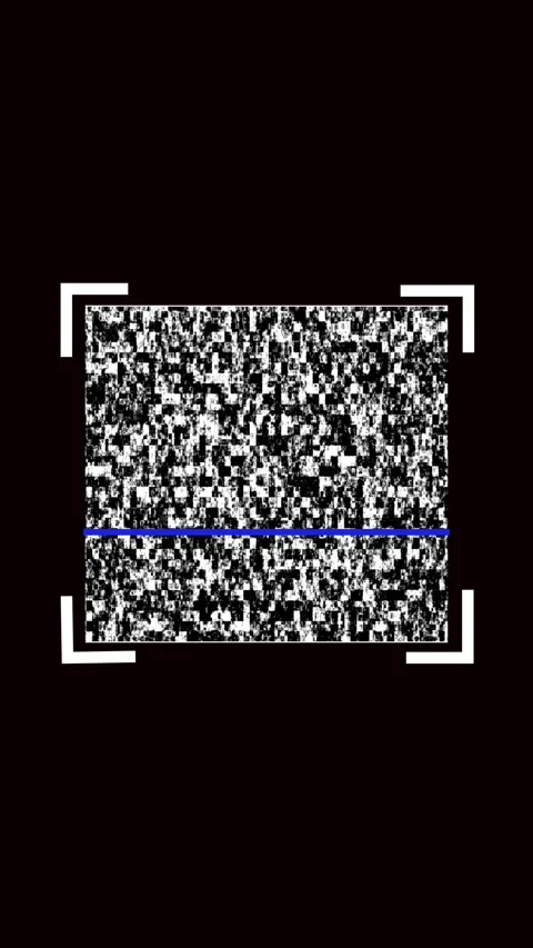 Glitch digital noise animation binary code error VF X motion graphics verti.. Stock Footage 321629704