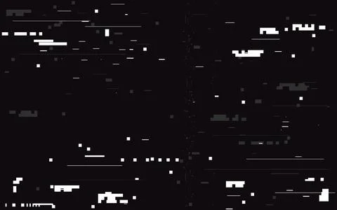 Glitch digital texture. White random shapes and noise. No signal concept. Video Stock Illustration