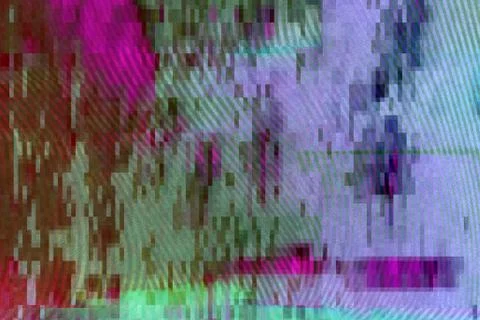 Glitch on Display Digital Backdrop Texture Stock Illustration