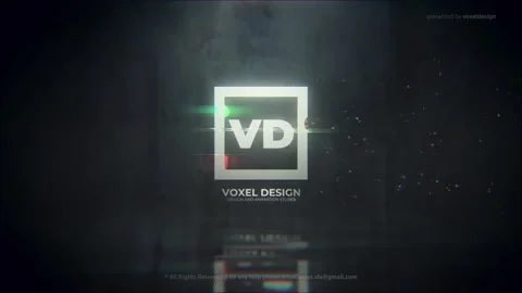 Glitch Dissolve Logo Reveal Stock After Effects