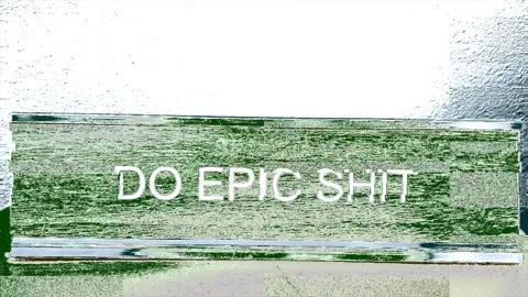Glitch &amp; Distorted Aesthetic: Do Epic Shit in Motion Stock Footage 302480919