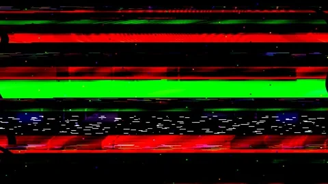 Glitch Distorted Signal Problems Stock Footage 295363497