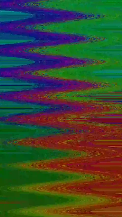 Glitch Distortion 4K Vertical Seamless — Bad TV VJ Overlay Stock Footage 329817635