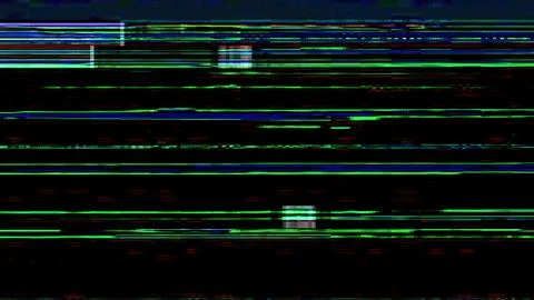 Glitch distortion digital artifacts lines noise Illustrazione stock