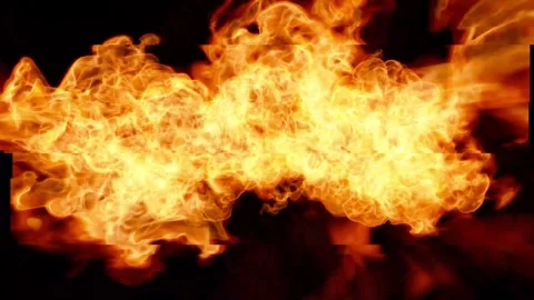 Glitch during the mounting of the fire for the clip. Seamless loop. Stock Footage 240281839