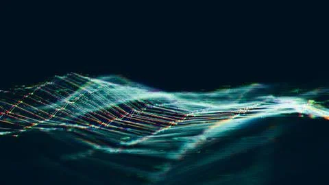 Glitch effect abstract background. Distortion, seamless texture, random Stock Illustration