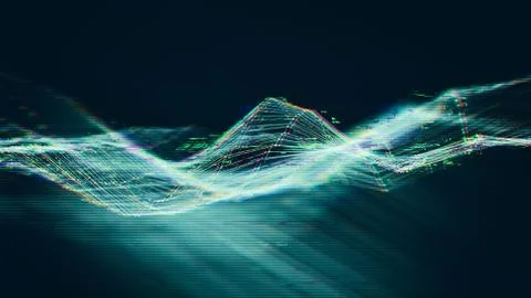 Glitch effect abstract background. Distortion, seamless texture, random Stock Illustration