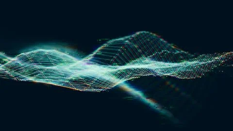 Glitch effect abstract background. Distortion, seamless texture, random Stock Illustration