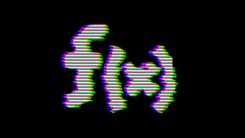 From the Glitch effect arises function symbol. Then the TV turns off. Alpha Stock Footage 132315962