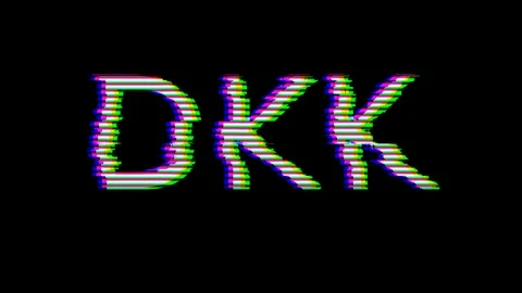 From the Glitch effect arises ISO code currency DKK. Then the TV turns off. Video stock 107156845