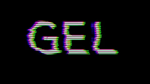 From the Glitch effect arises ISO code currency GEL. Then the TV turns off. Stock Footage 107157033