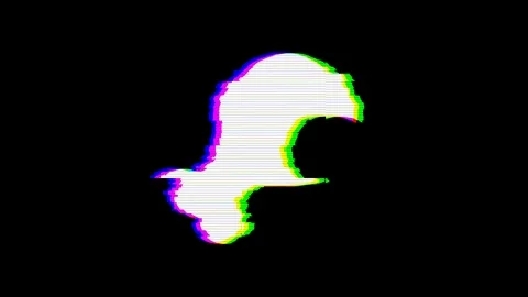 From the Glitch effect arises leg bite symbol. Then the TV turns off. Alpha Video stock 103497103