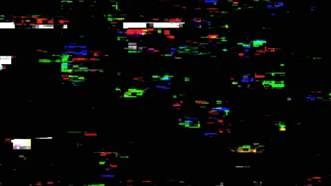 Glitch Effect Bad TV.Dead pixel . Seamless loop. Stock Footage 108568545