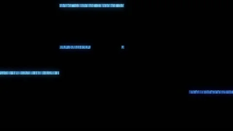 Glitch effect. Black background with holomatrix glitch effect. Technological Stock Footage 177354540