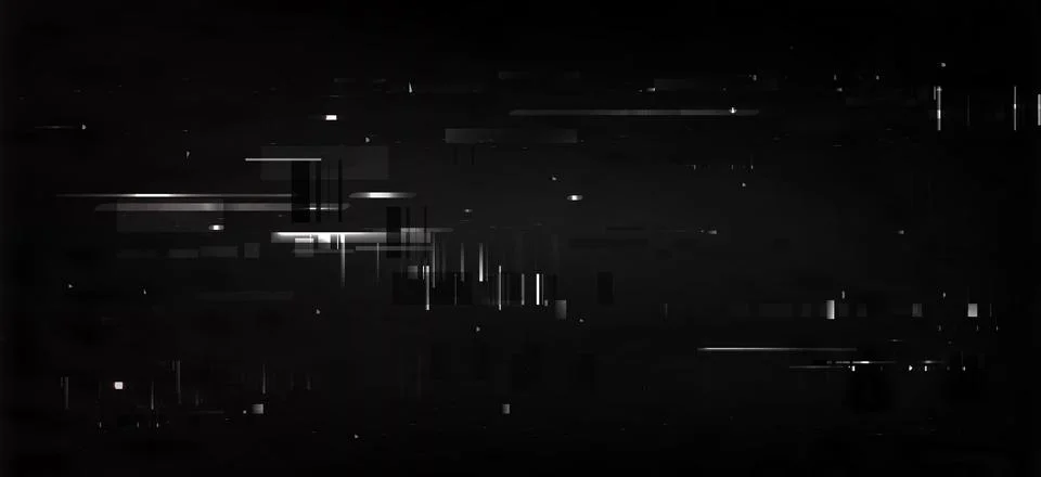 Glitch effect black bg with digital pixel noise イラスト素材