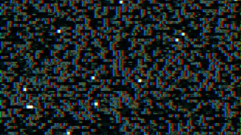 Glitch effect of a broken TV. Video for visual effects and for use as a Stock Footage 281030353