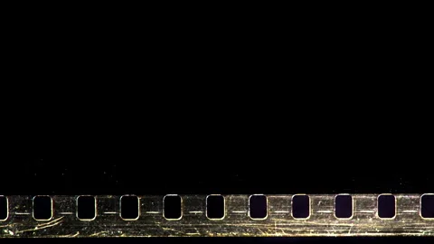 Glitch effect cinéma down golden stock footage for final cut after effect Stock Footage 130248624