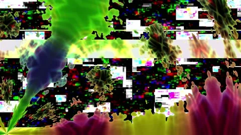 Glitch effect of colorful gradient background Stock-Footage 208626538