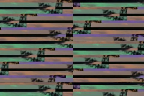 Glitch effect with computer screen error on pc monitor, tv error Stock Photos