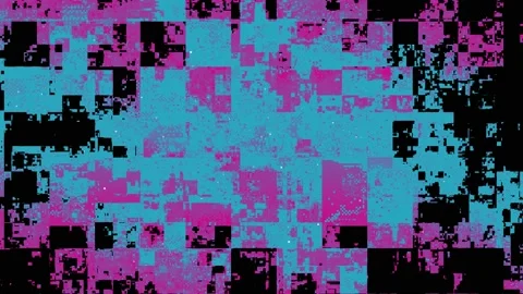 Glitch Effect. Digital Animation. Damage Pixel Noise Error Stock-Footage 158006226