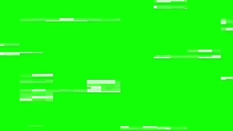 Glitch effect on green screen. The problems of the video signal of the TV of the Video stock 267878473