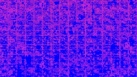 Glitch Effect on Grid - Motion Graphic Sequence Grid Pattern Tile Stock Footage 302118715
