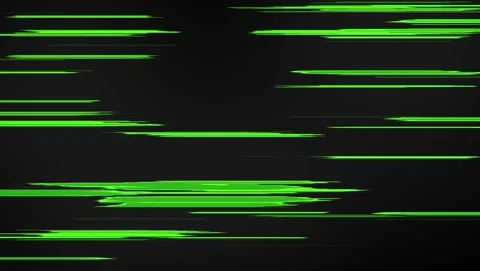 Glitch Effect Horizontal Green Lines Abstract Background Video stock 317533416