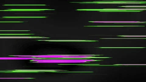 Glitch Effect Horizontal Lines Pink Green Abstract Background Stock Footage 317533427