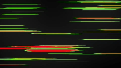 Glitch Effect Horizontal Lines Red Green Abstract Background Stock Footage 317533429
