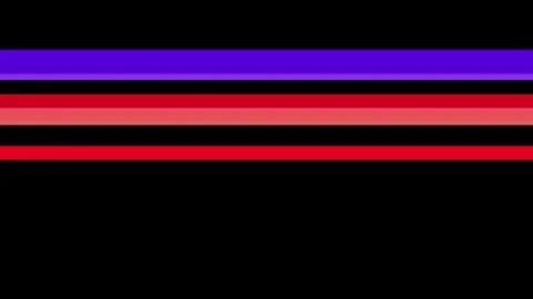 Glitch effect. Horizontal multicolored glitch stripes on a black background. For Stock Footage 251322958