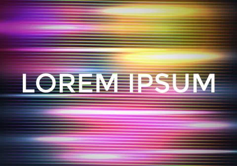 Glitch effect of horizontal stripes. Stock Illustration