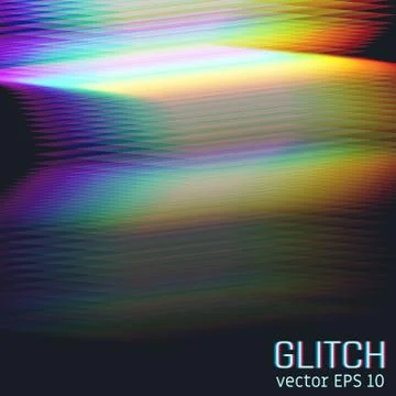 Glitch effect of horizontal stripes. 스톡 일러스트