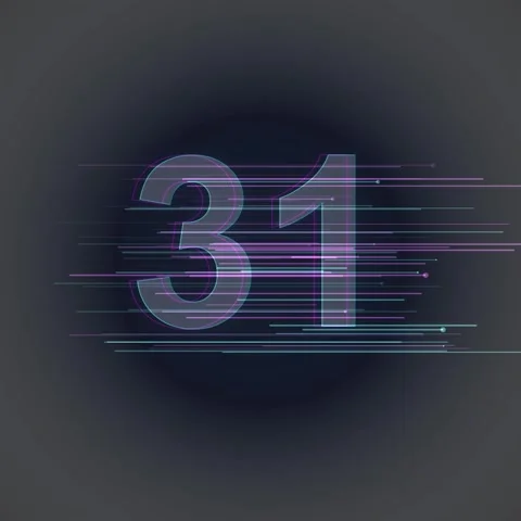 Glitch Effect Number 31, Digital Distortion, Futuristic Tech Background Stock Footage 348229627