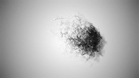 Glitch effect over wall Video stock 72129093