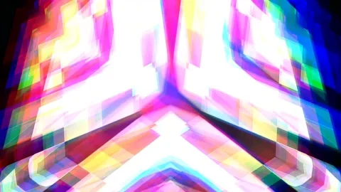 Glitch Effect Pixel Geometric Pattern Background Loop Video Stock Footage 162641612