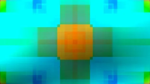 Glitch Effect Pixel Geometric Pattern Background Loop Video Stock Footage 167746442