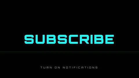 Glitch effect subscribe button animation with turn on notifications text on Stock Footage 345754739